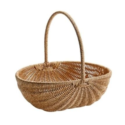 Astrohuge Rattan Carry Basket with Handle (Multi-Purpose Organizer)