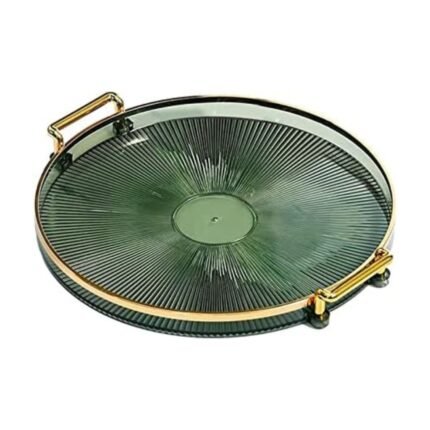 Astrohuge Decorative Vanity Tray with Handles (Countertop Organizer)