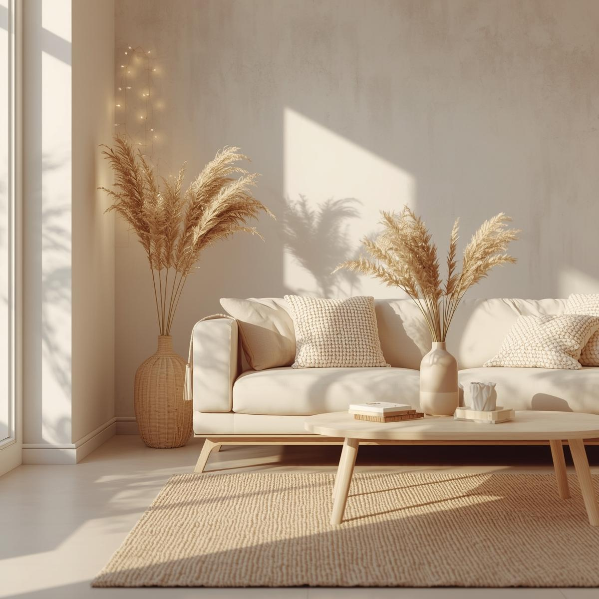 Modern cozy room decor setup